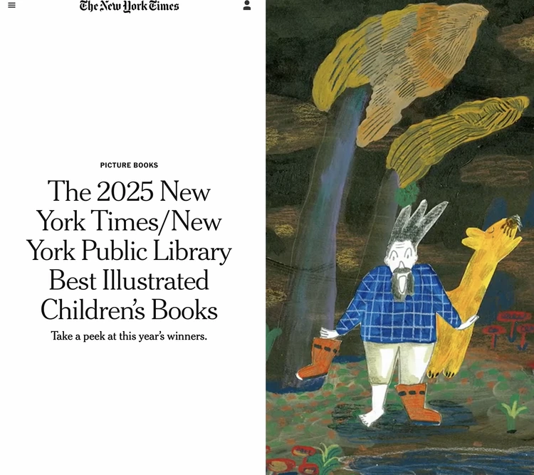 Best Illustrated Children's Picture 2025 from New York Times and New York Public Library